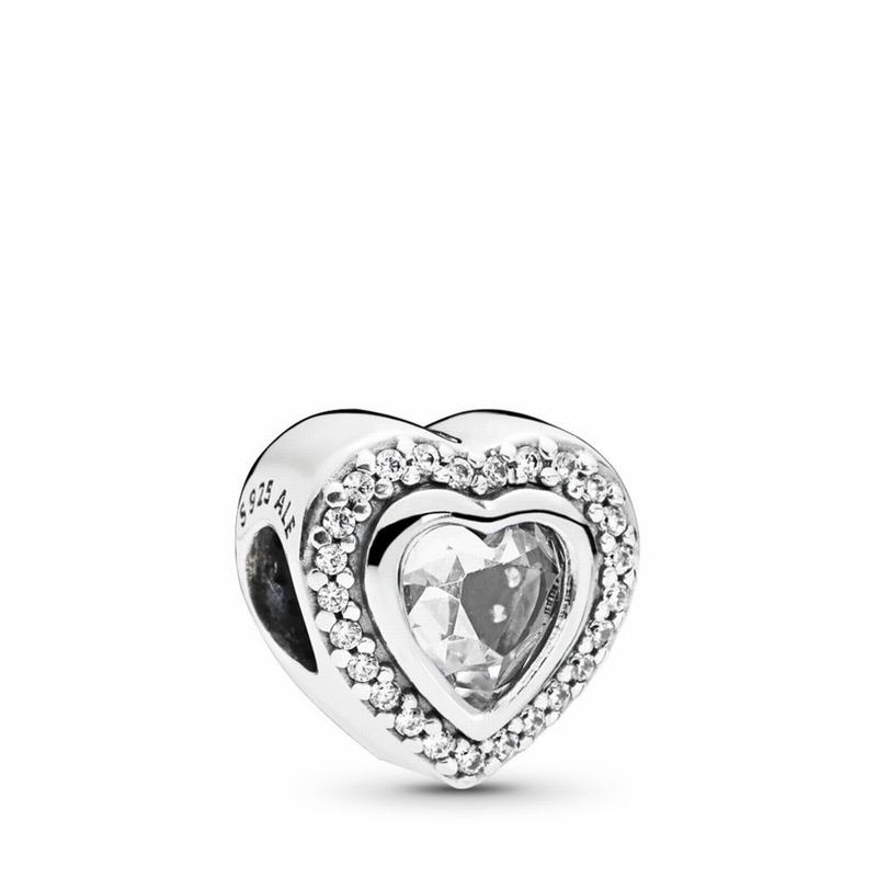 Pandora Sparkling Love Charm Ireland - Sterling Silver/Cubic Zirconia - 950146QVU